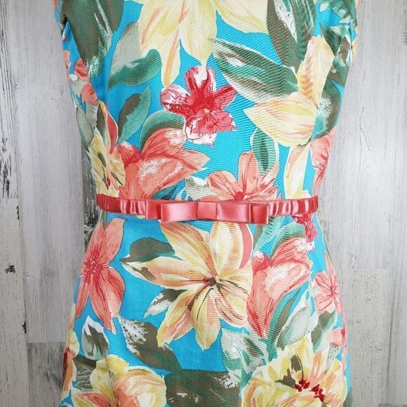 Sangria Tropical Floral Vacation Dress Sz 12 - Picture 3 of 8